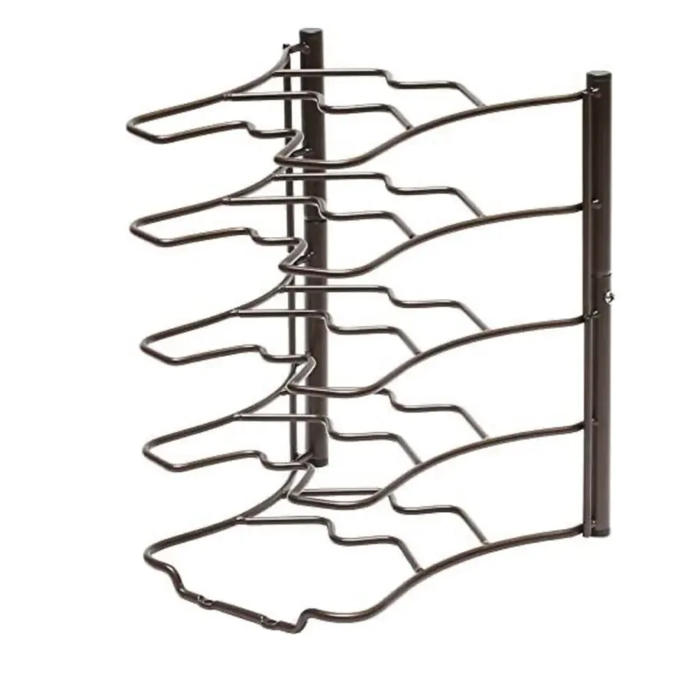 NEW Deco Brothers Pan Lid Tiered Shelf Organizer Counter Cabinets Storage Bronze